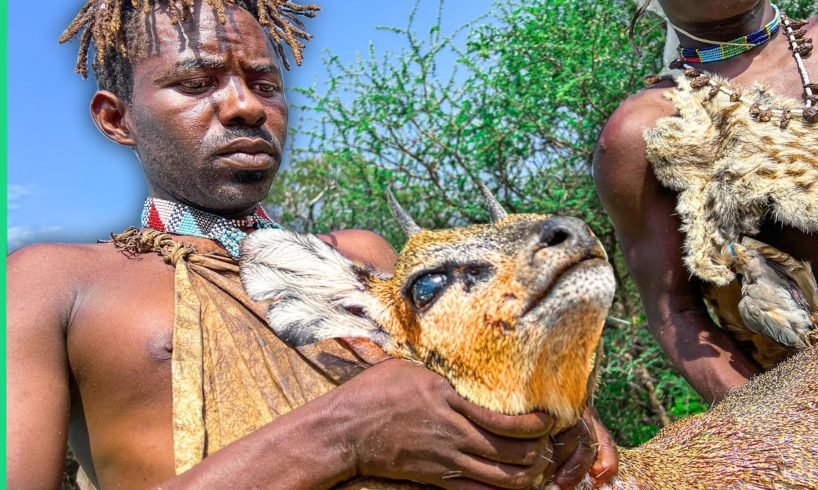 Hunting and Eating Rare African Animals with the Hadza Tribe!!