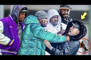 SLICING GANGSTERS In The MOST DANGEROUS Area Of NEW YORK (NEAR DEATH)