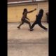 Savages fighting in chiraq. man gets disarmed and gets his dreads pulled out #hoodfights