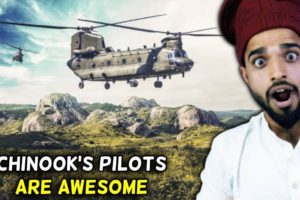 Villagers React To Chinook Pilot's Awesome Maneuvering Skills ! Tribal People React To Chinook