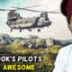 Villagers React To Chinook Pilot's Awesome Maneuvering Skills ! Tribal People React To Chinook