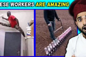 Villagers React To Fastest and Most Skillful Workers ! Tribal People React To Workers Are Awesome