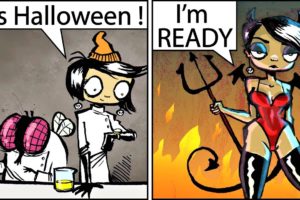 Webcomics With Halloween Twist - Comic Dub Compilation