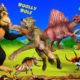 Zombie Wolf Vs Woolly Spinosaurus Giant Monkey Saved Biggest Woolly Mammoth Dinosaur Animal Fight