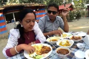 " The Mango Leaf " | আম গাছের নিচে সুস্বাদু লাঞ্চ | Bengali Fish Thali 120 Rs/ & Egg Thali 80 Rs/