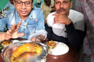মটন চুসতা খাবো না দেখবো | Mutton Thali - Patna Vijay Hotel | 170 Rs/ Unlimited Rice
