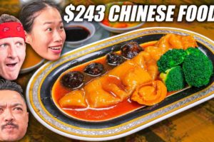 $3 Chinese Food VS $243 Chinese Food!! Rare Animal Parts!!