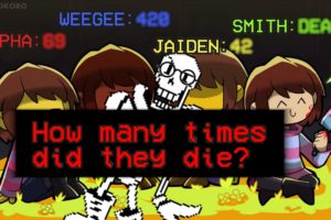 Alpharad's Flowey Death Compilation in Undertale Multiplayer