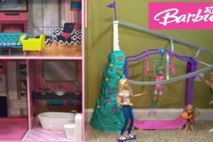 Barbie and Ken Story Skateboarding  and Playing on NEW Extreme Sports Set with Barbie Sisters