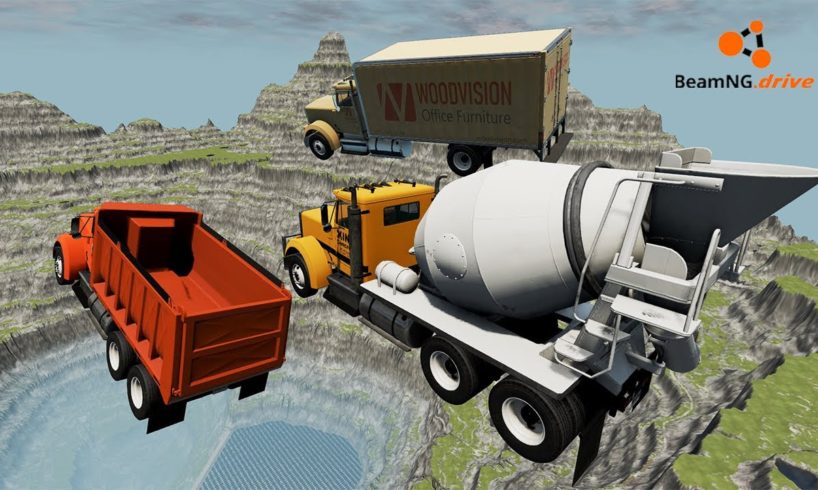 Cars Vs Leap Of Death #128 | BeamNg Drive | GM BeamNg