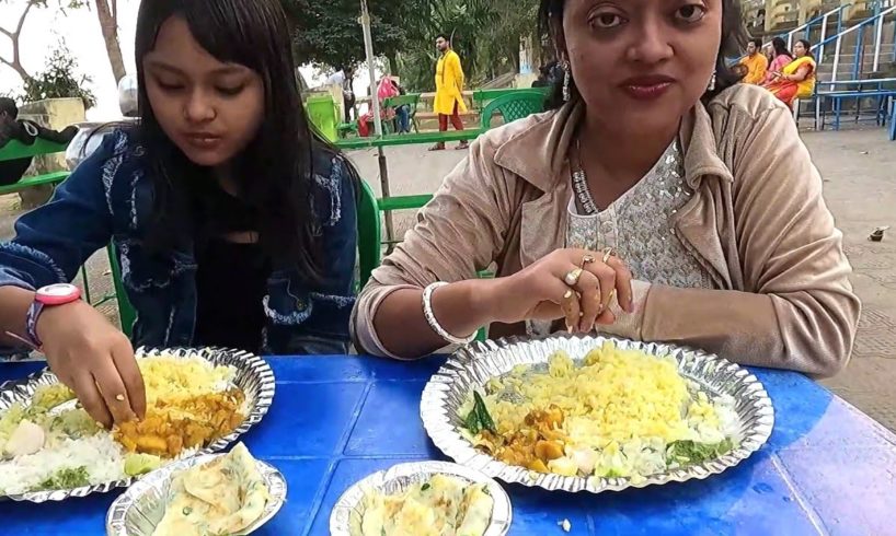Chandannagar Stand Ghat e Lunch | বিবাহ বার্ষিকী তে ডাল ভাত খেতে হলো | Rice | Dal | Egg Omelette