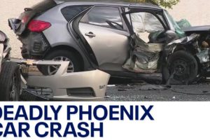 Child dies following 2-car crash in Phoenix