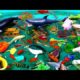 Cute Animals, Great Shark, Whale, Tiger Fish, Frog, Dolphin, Goldfish, Turtle, Stingray, Squid, Carp