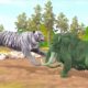 Elephant mammoth vs zombie Tiger Fight | Epic Animal Fights