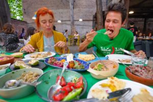 First Time Eating GEORGIAN FOOD!! 🇬🇪 Huge Dinner + Cheese Boat in Tbilisi, Georgia!!