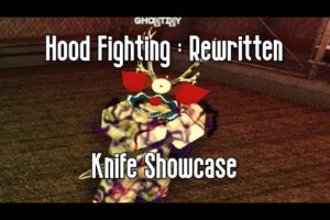 HOOD FIGHTING : REWRITTEN - KNIFE SHOWCASE - ROBLOX