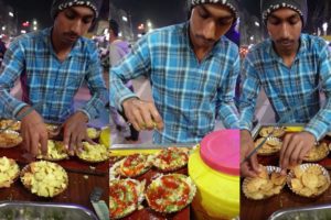 Hard Working Patna Man Selling Batata Puri | 30 Rs/ Plate | Indian Street Food