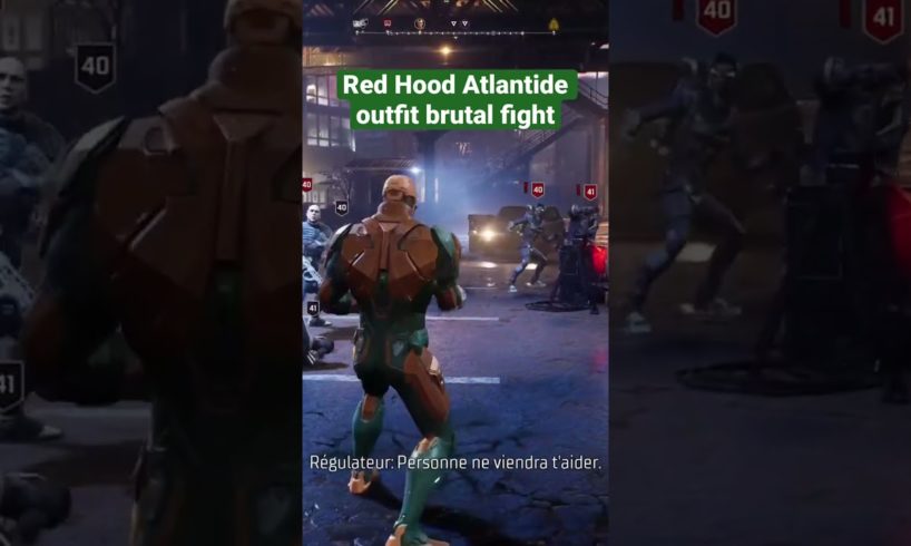 Red Hood Brutal fights in his Atlantide Outfit !!! #gothamknights #wbgames #redhood #shorts #ps5