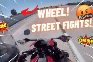 STREET FIGHTS CAUGHT ON CAMERA | Motorcycle Crashes, Hood Fights, Public Fights 2022