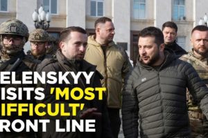 Ukraine War Live : Zelenskyy Visits Troops Near Front Line After Putin Drives Across Crimea Bridge