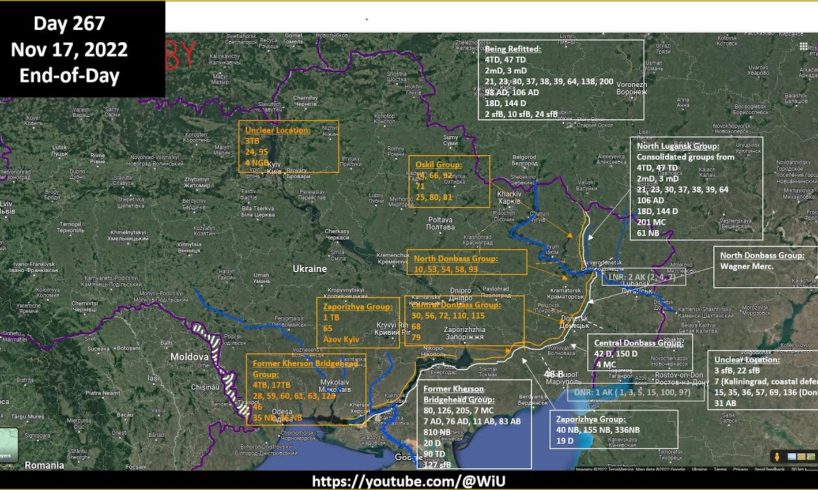 Ukraine: military situation with maps November 17, 2022