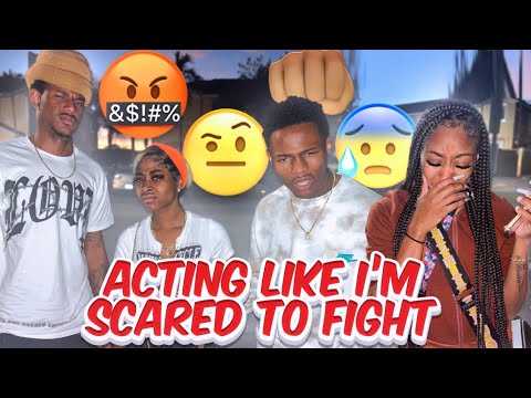ACTING SCARED TO FIGHT INFRONT OF MY HOOD FRIENDS!!! MUST WATCH!!!!