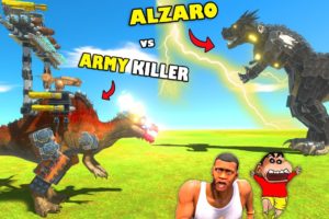 ALZARO SUN GOD vs ARMY KILLER (Final Battle) in ANIMAL REVOLT BATTLE SIMULATOR in SHINCHAN and CHOP