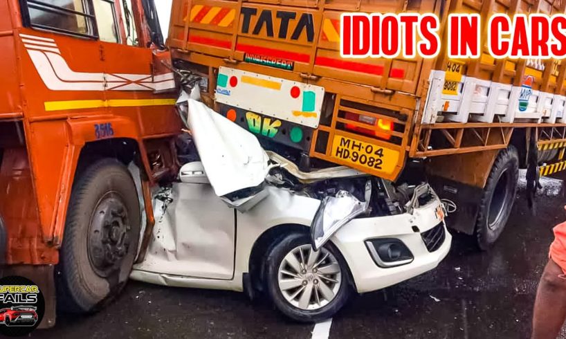Car Crushed Between 2 Trucks | Train & Truck Crash Compilation Worst Of The Year