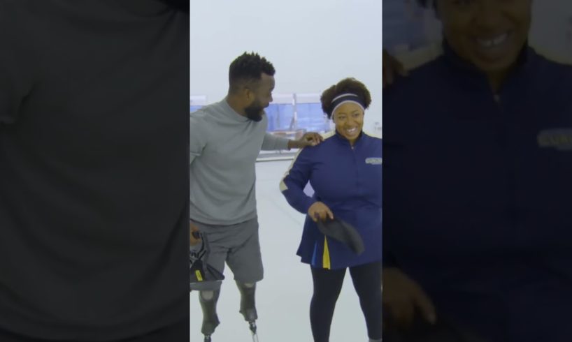Curling is not as easy as it looks 🥌 Blake Leeper and Jasmin Hashi would know better than anyone! 🤕