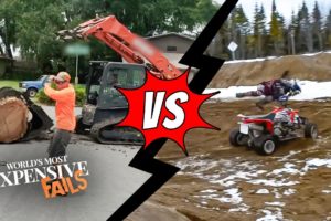 Fast Cars vs. Heavy Machinery: World's Most Expensive Fails