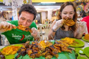Filipino Street Food in Bacolod!! CHICKEN INASAL + Ultimate BBQ Tour in Philippines!