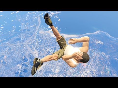 GTA 5 CRAZY Jumps/Falls Compilation #8 (GTA 5 Fails Funny Moments)