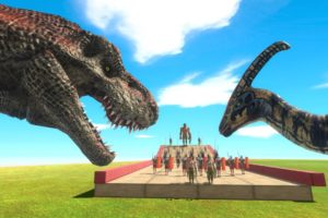 Humans Challenge - Which Dinosaur will Win? | Animal Revolt Battle Simulator