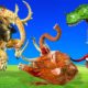 Mammoth Vs Lion Elephant Fight With T-rex Dinosaur Ultimate Epic Battle Animal Fight Club Revolt