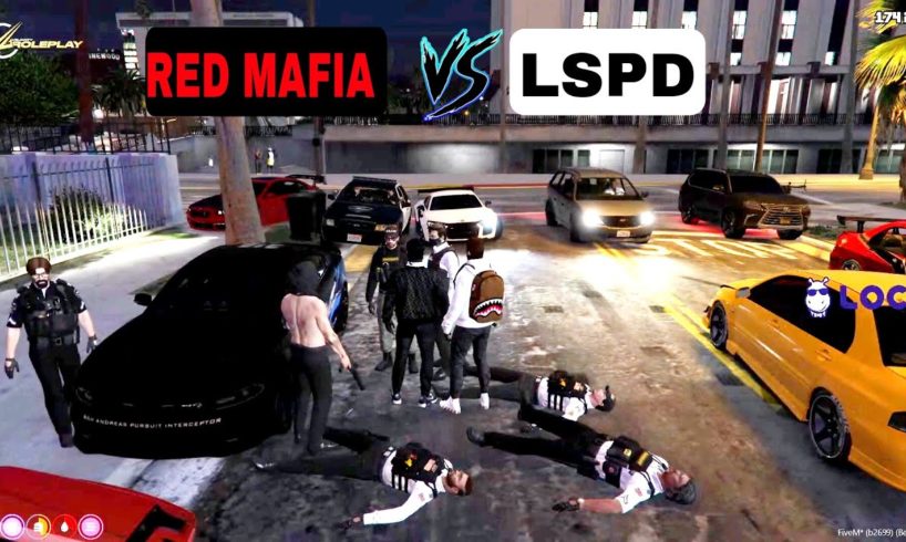 RED MAFIA VS LSPD | Hood Fight | Vltrp