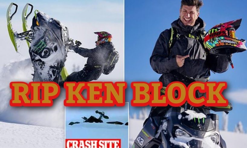RIP Ken Block 2023 - Snowmobile crash fail compilation