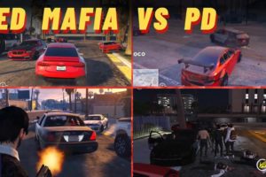 Red Mafia Hood Fight with Cops | See SMG at the Back | GTA V ROLEPLAY | VLTRP