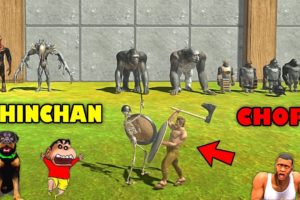 SHINCHAN Fights CHOP in ANIMAL REVOLT BATTLE SIMULATOR | Is CHOP LOSER ? | AMAAN-T GAMING