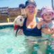 Swimming with the Cutest Puppy & Baby!