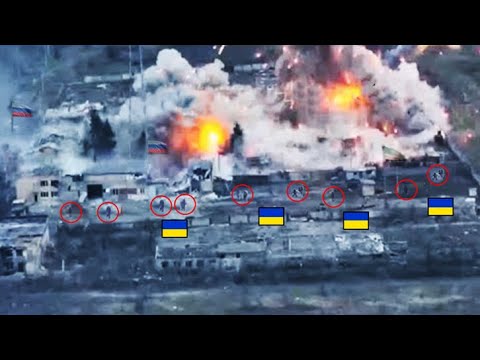 Ukrainian army blew up the Russian Infantry Platoon and their base with a magnificent ambush!