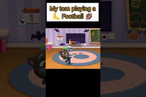 my tom playing a football 🦶 #shorts #youtubeshorts #talkingtom #viral #animals #tom #tiktok #pubg