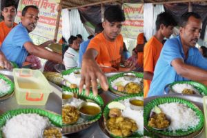 Adarsha Hindu Hotel | Biye Bari Thali 40 Rs/ - Jamai Sasthi Plate  80 Taka | Rice & Mutton 200 Ruppe