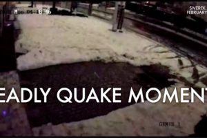 CCTV captures moment of deadly earthquake that killed more than 100 in Turkey and Syria