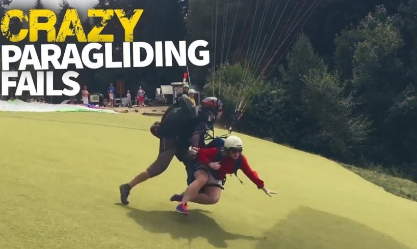 CRAZY PARAGLIDING FAILS VIDEOS COMPILATION