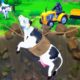 Cows Farm Escape - Gorilla Rescues Cows from Giant Pit | Funny Animals 3d Cartoons 2022 Compilation
