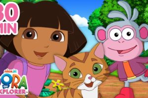 Dora & Boots Rescue Animals! 🐱 30 Minutes | Dora the Explorer