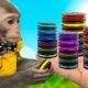 Funniest Animals 2023 🙉| Monkey Baby Bim Bim eats RAINBOW OREO and play with naughty dinosaur