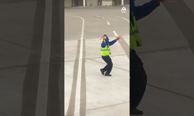 Guy Dances On Tarmac At Airport | People Are Awesome #shorts