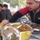 Hard Working Cycle Vendor | Breakfast Time in Chandigarh City | Rahul Chole Bhature | 40 Rupee Thali