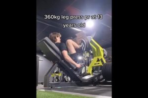 He can leg press 360kg..